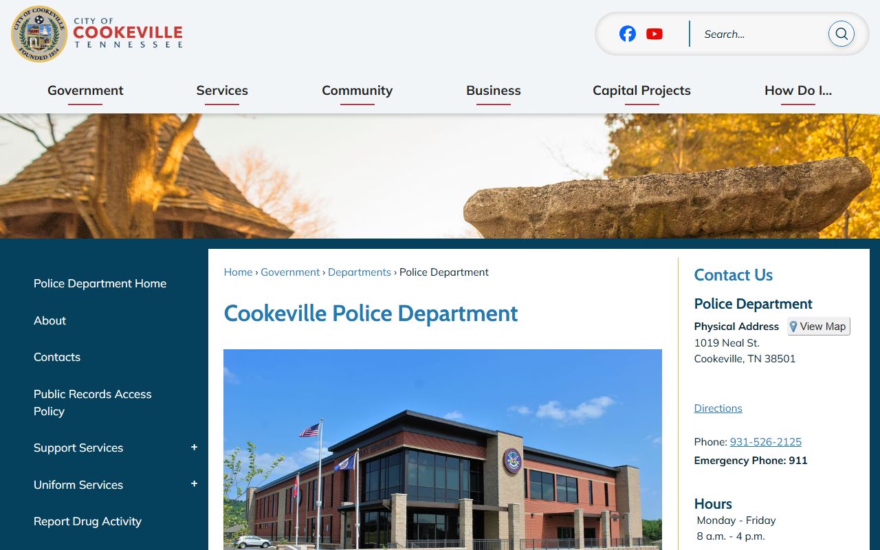 Cookeville booking releases Cookeville Police Department website