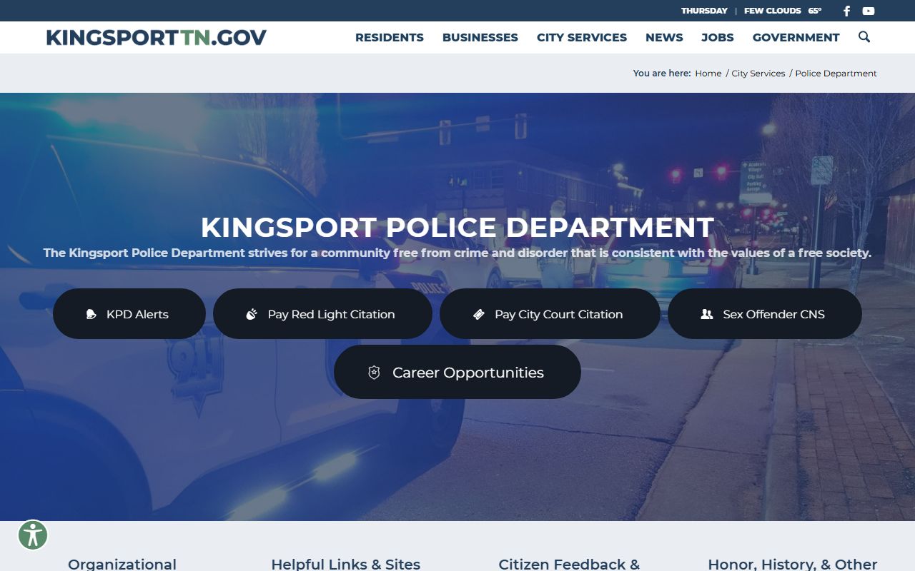 Kingsport Police Department booking releases and arrest records portal