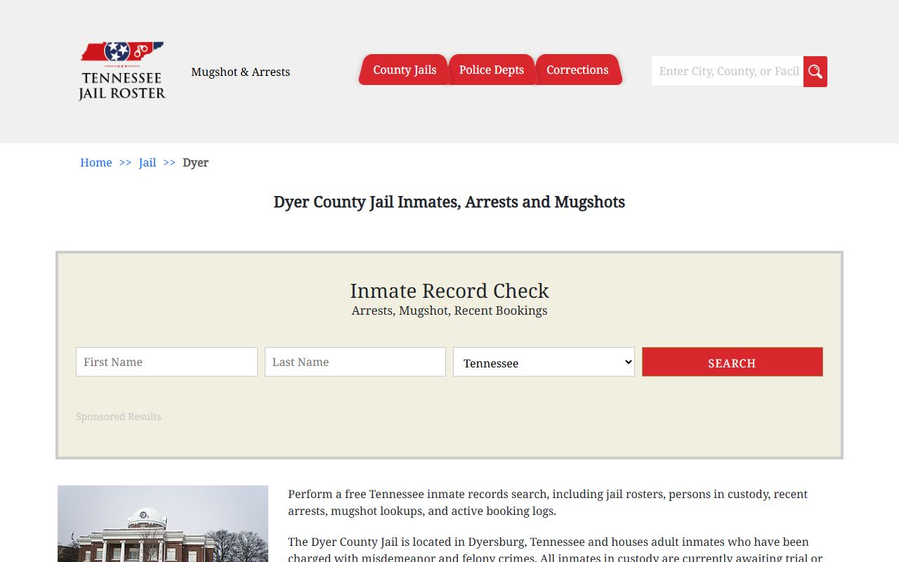 Dyer County jail roster for booking releases