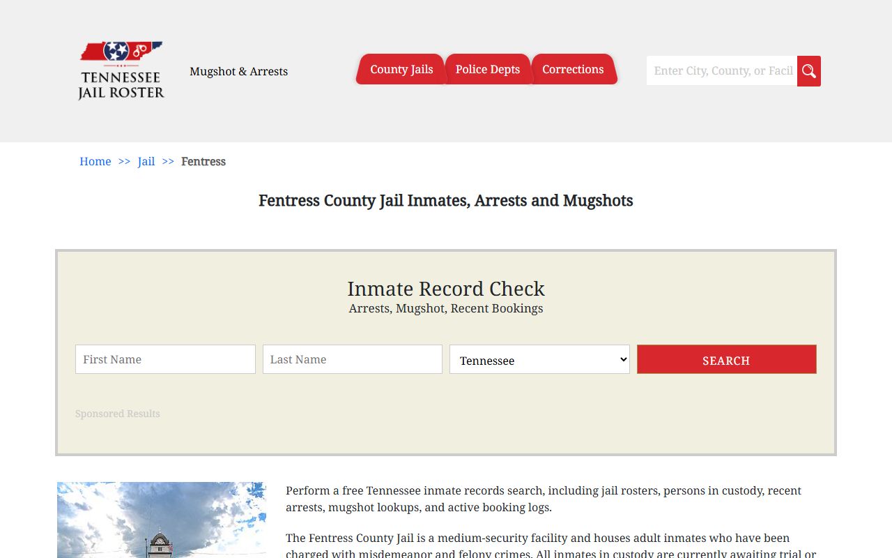 Fentress County jail information and booking releases