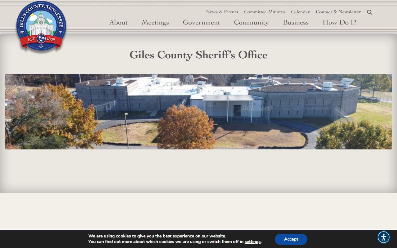 Giles County Sheriff booking releases search