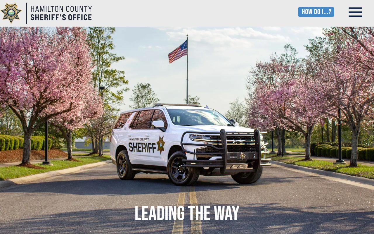 Hamilton County Sheriff's Office website for booking releases