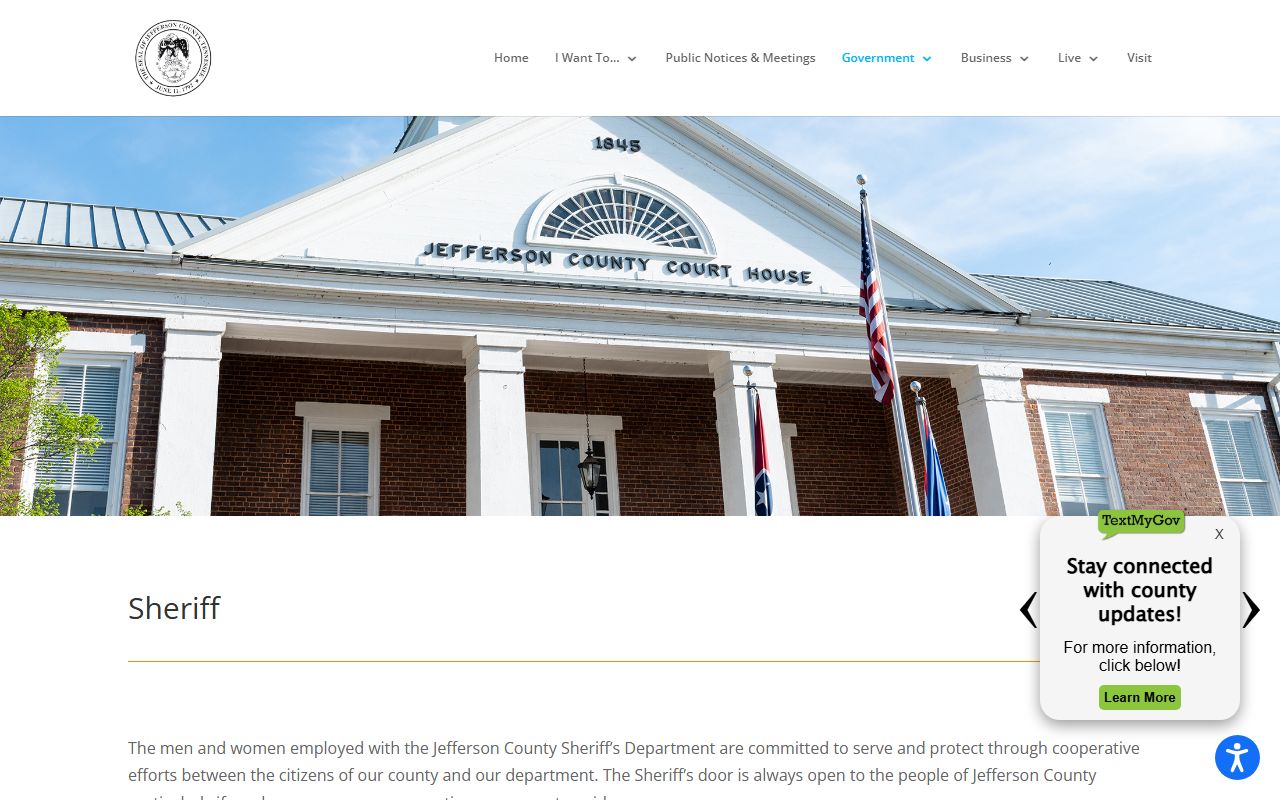 Jefferson County Sheriff's Office website for booking releases