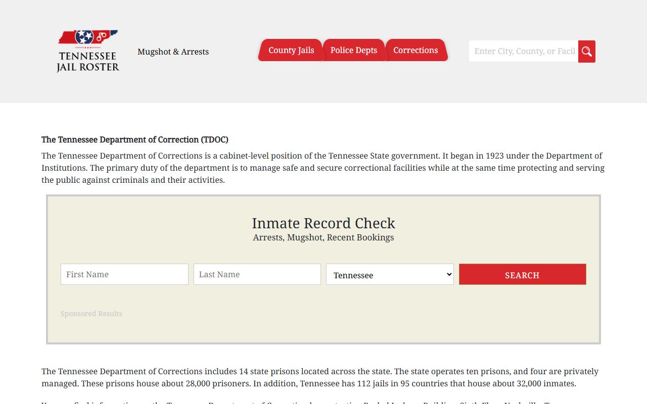 Johnson County Jail information and booking releases