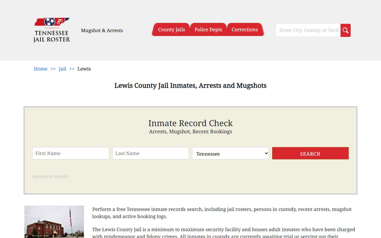 Lewis County booking releases jail roster information