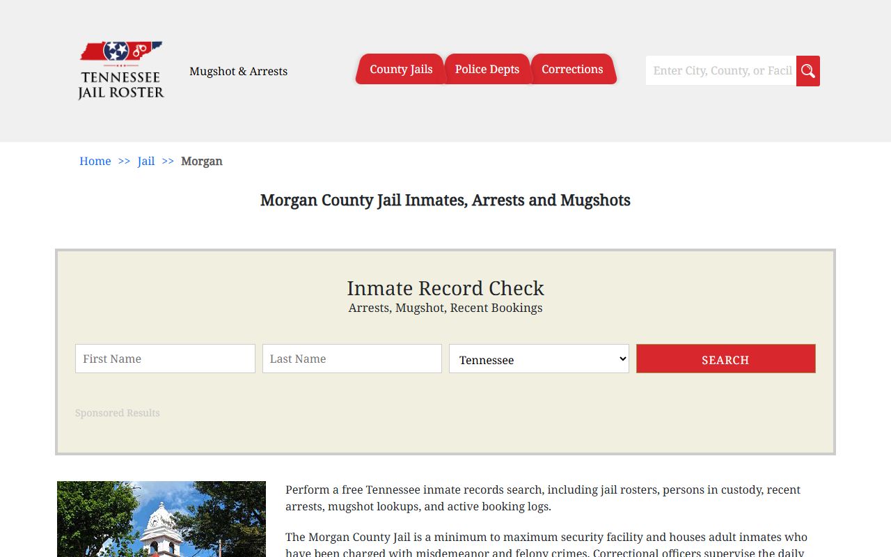 Morgan County Jail booking releases information