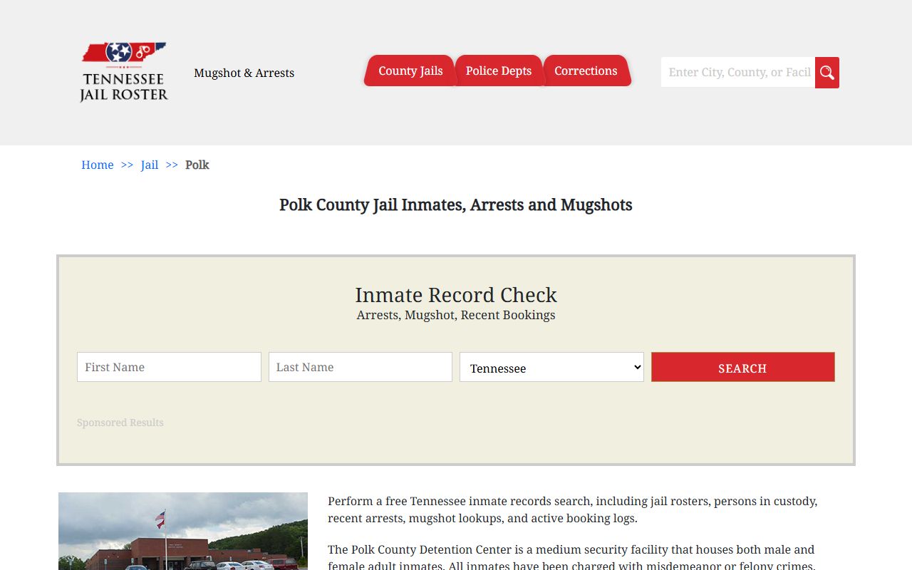 Polk County jail information and booking releases